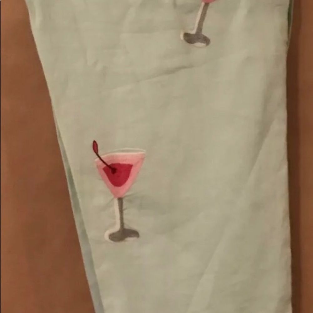 New CJ Laing Light green martini linen pants 10 Summer - Picture 6 of 8